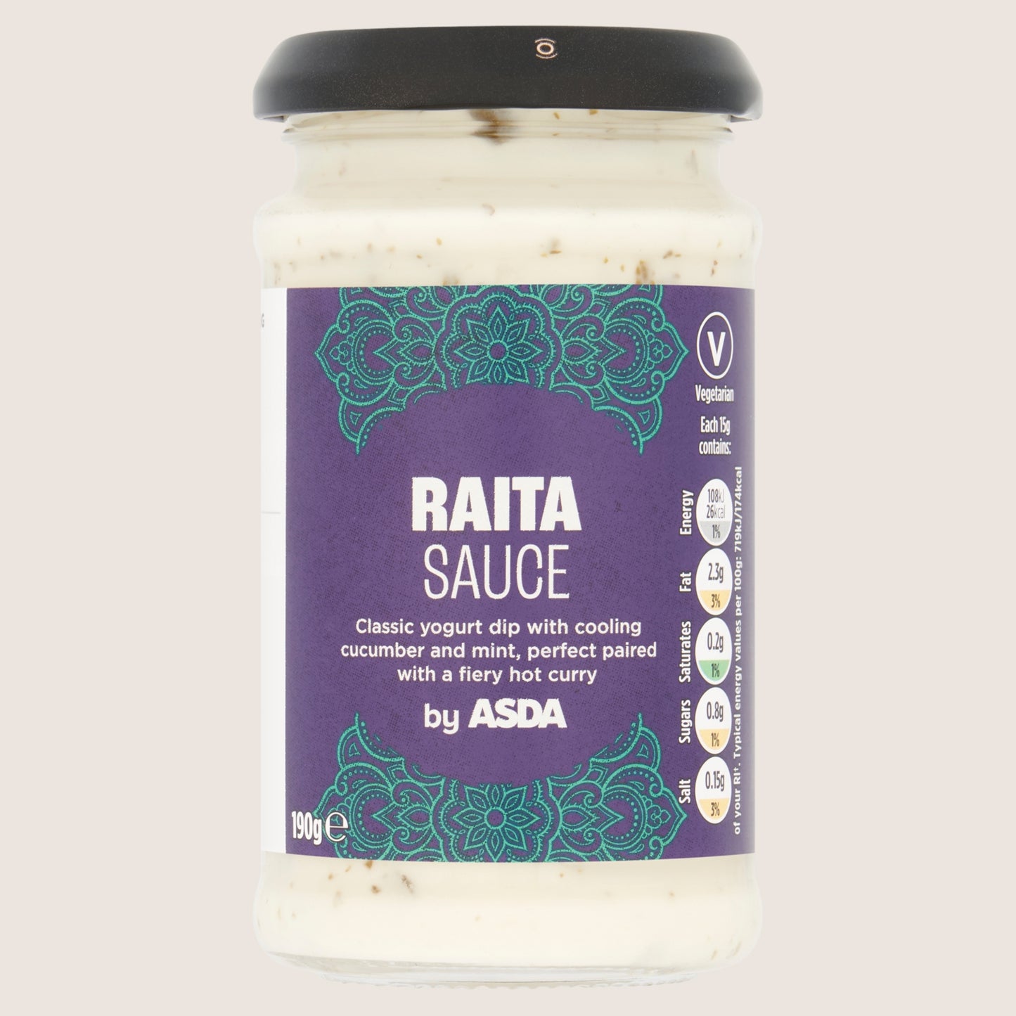 ASDA Raita Sauce Low Fat 190g