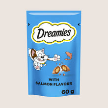 DREAMIES Cat Treat Biscuits With Salmon Flavour Nutritionally Complete 60g