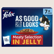 Felix As Good As it Looks Senior 7+ Meat in Jelly Wet Cat Food Senior Formula 12x100g