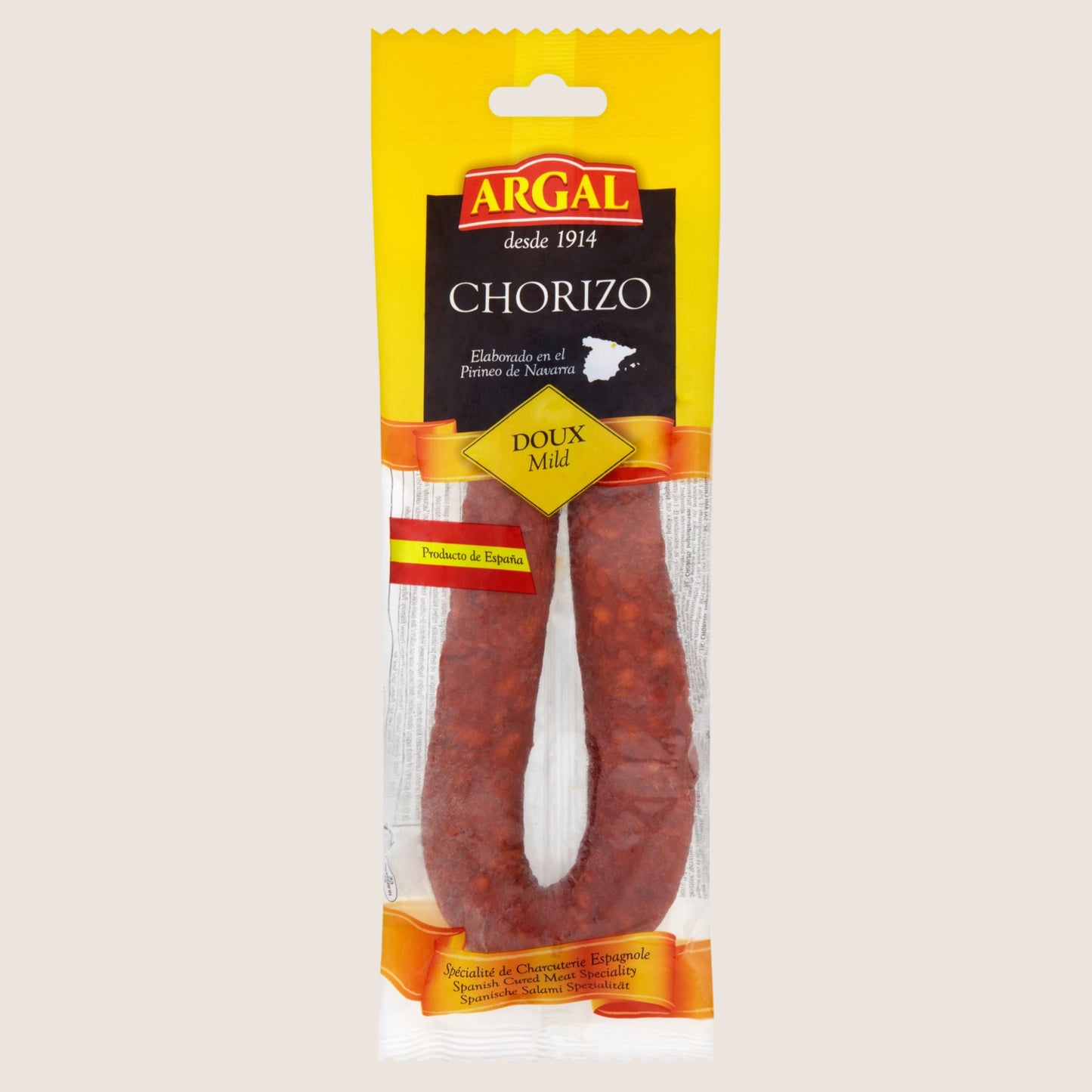 Argal Chorizo Doux Mild No Artificial Additives 200g