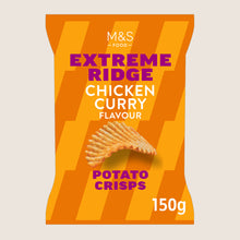 M&S Extreme Ridge Chicken Curry Flavour Potato Crisps 150 g