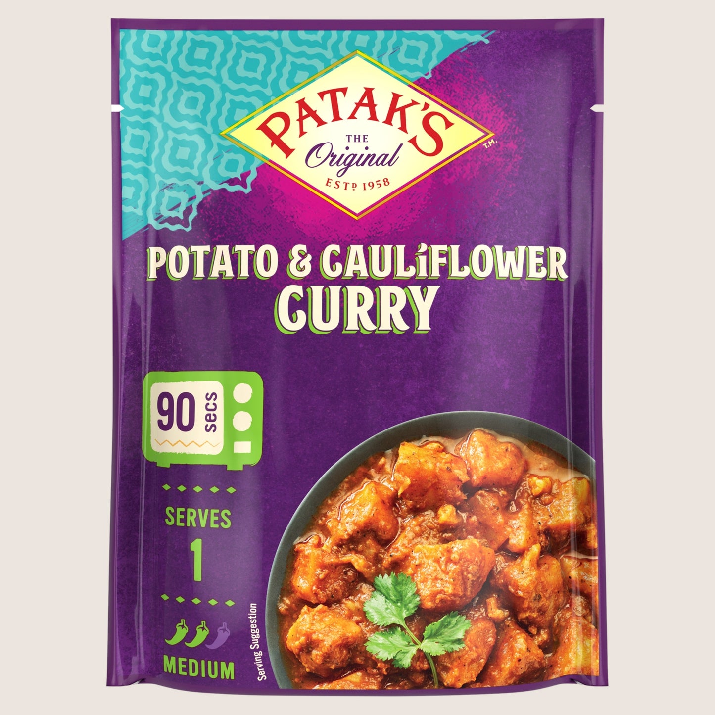 Patak's Spiced Potato & Cauliflower Curry No Artificial Additives 270g
