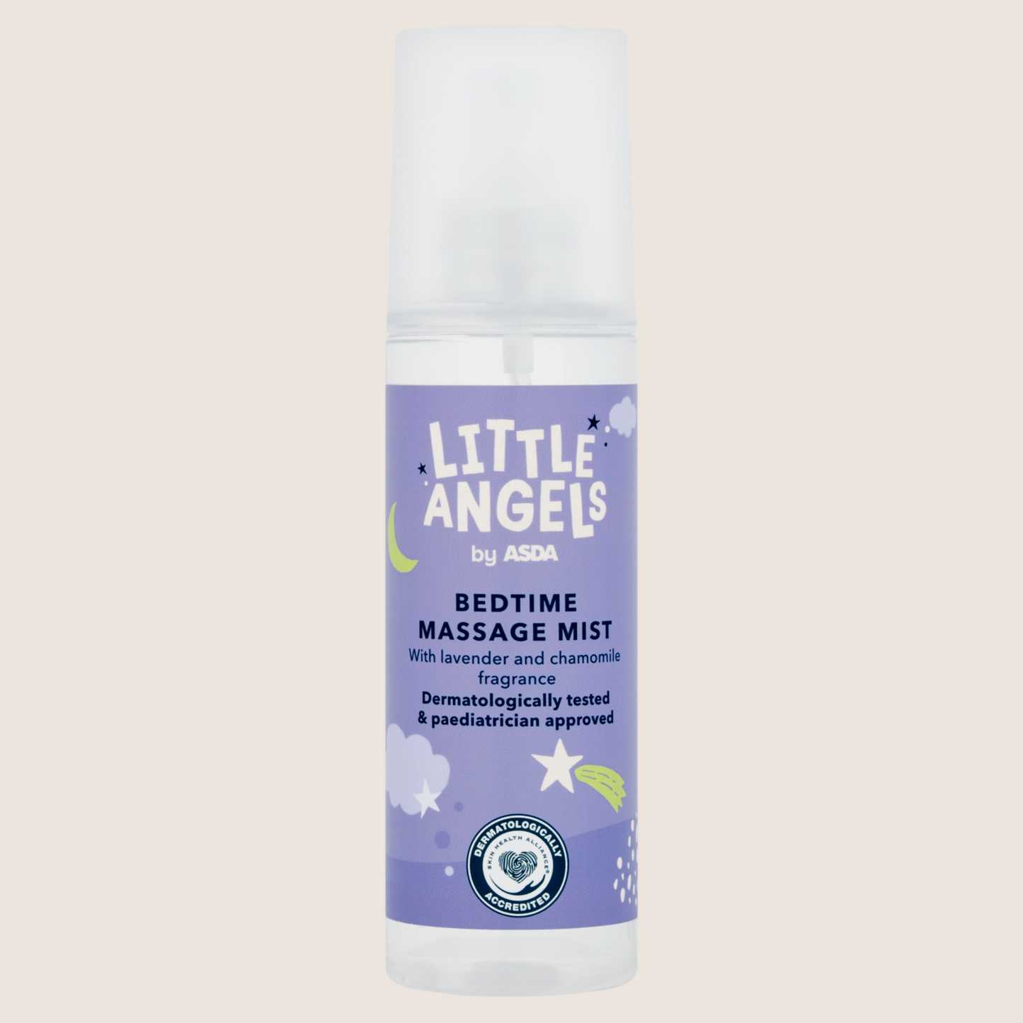 LITTLE ANGELS by ASDA Bedtime Massage Mist Suitable from Birth 200ml