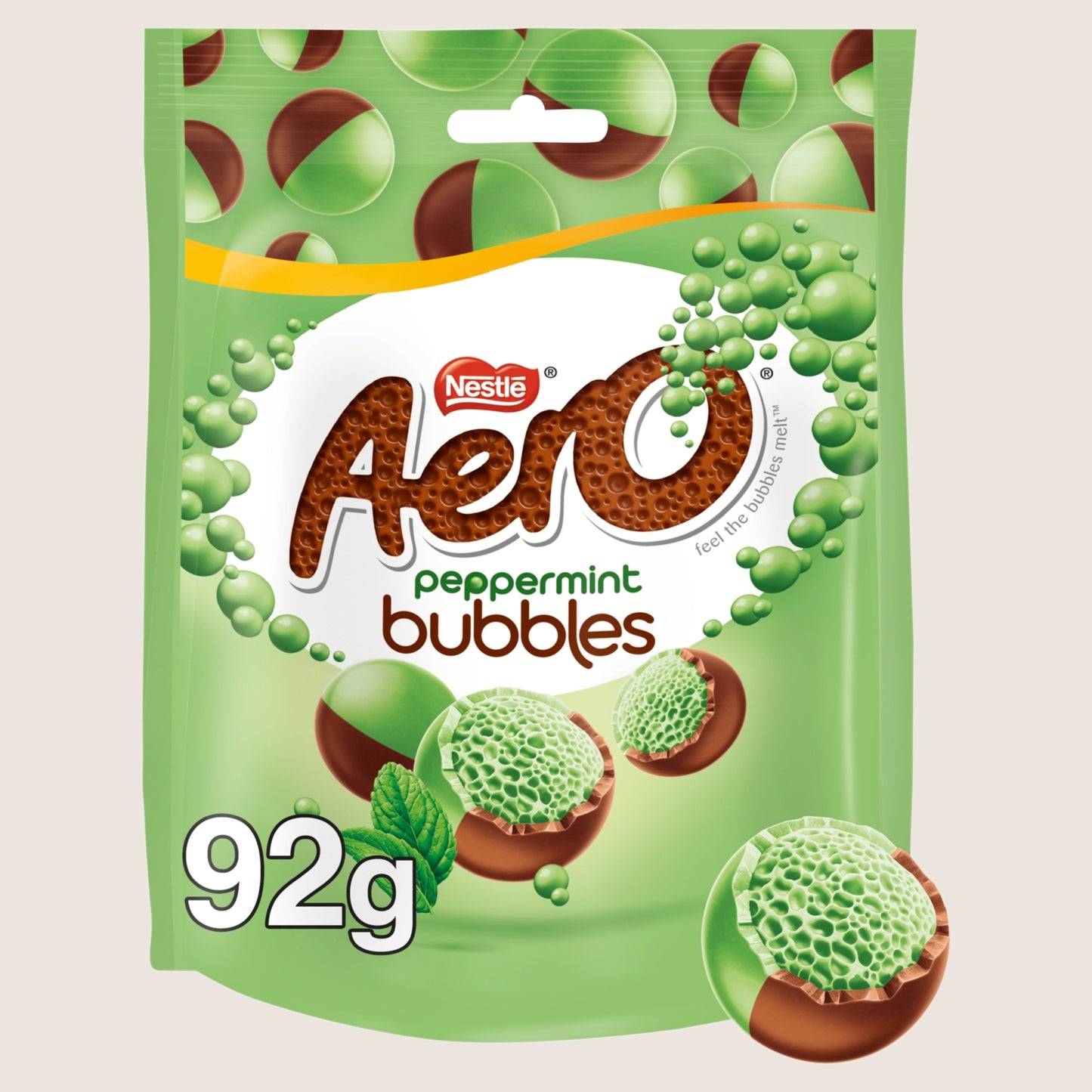 Aero Bubbles Peppermint Milk Chocolate Sharing Bag 92g
