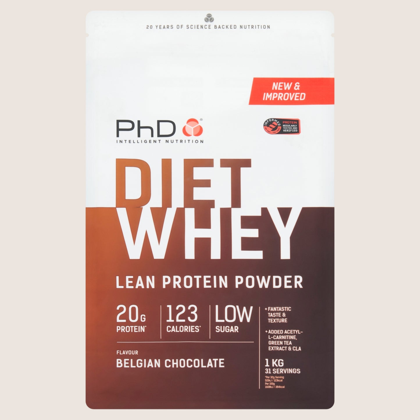 PhD Diet Whey Belgian Chocolate Flavour