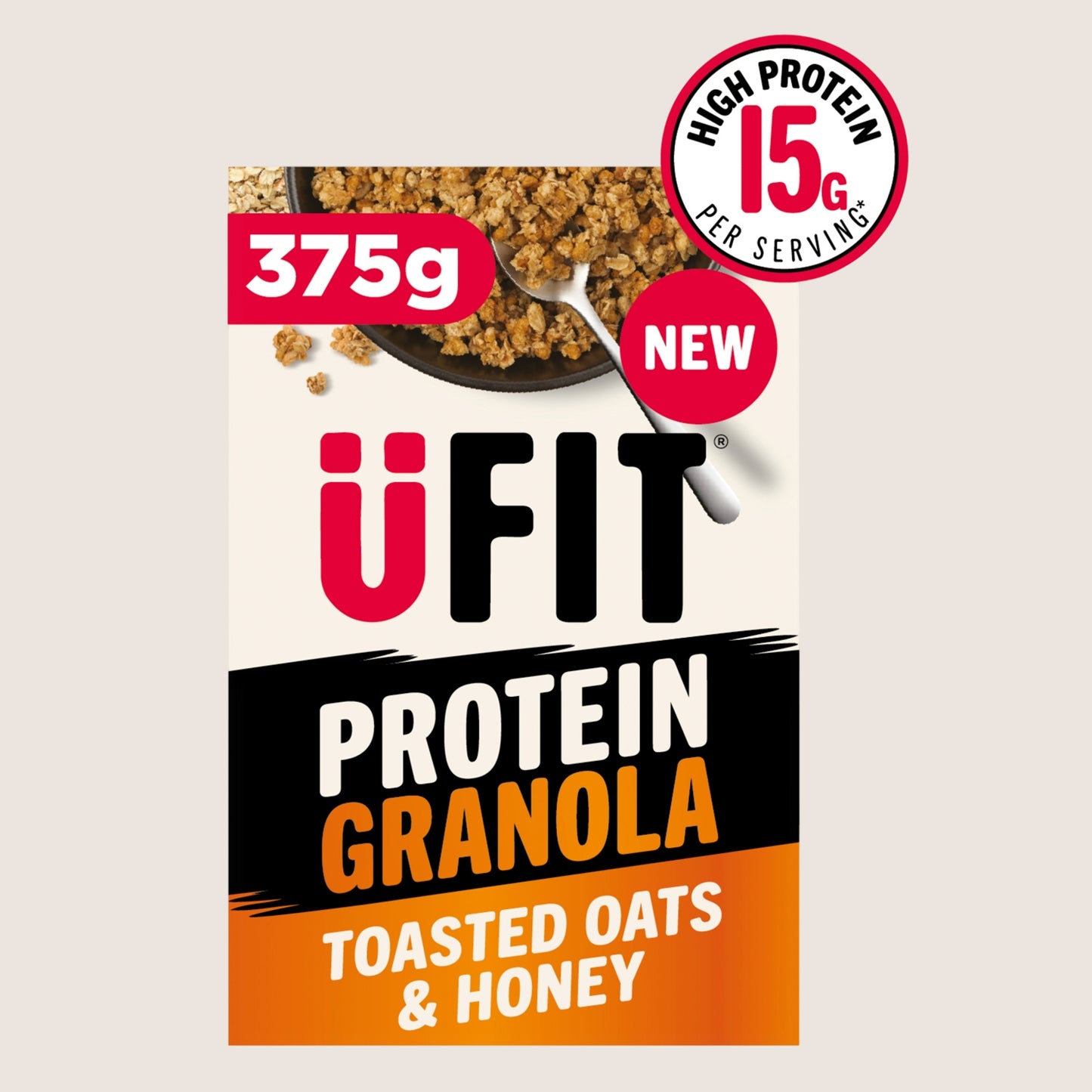 UFIT Protein Granola Toasted Oats & Honey Protein 375g