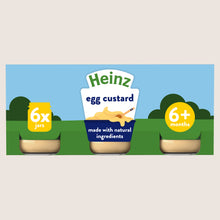 Heinz By Nature Egg Custard Jars Baby Food 6+ Months No Artificial Additives 6x120g