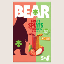 BEAR Fruit Splits Strawberry and Apple Gluten Free 5x20g