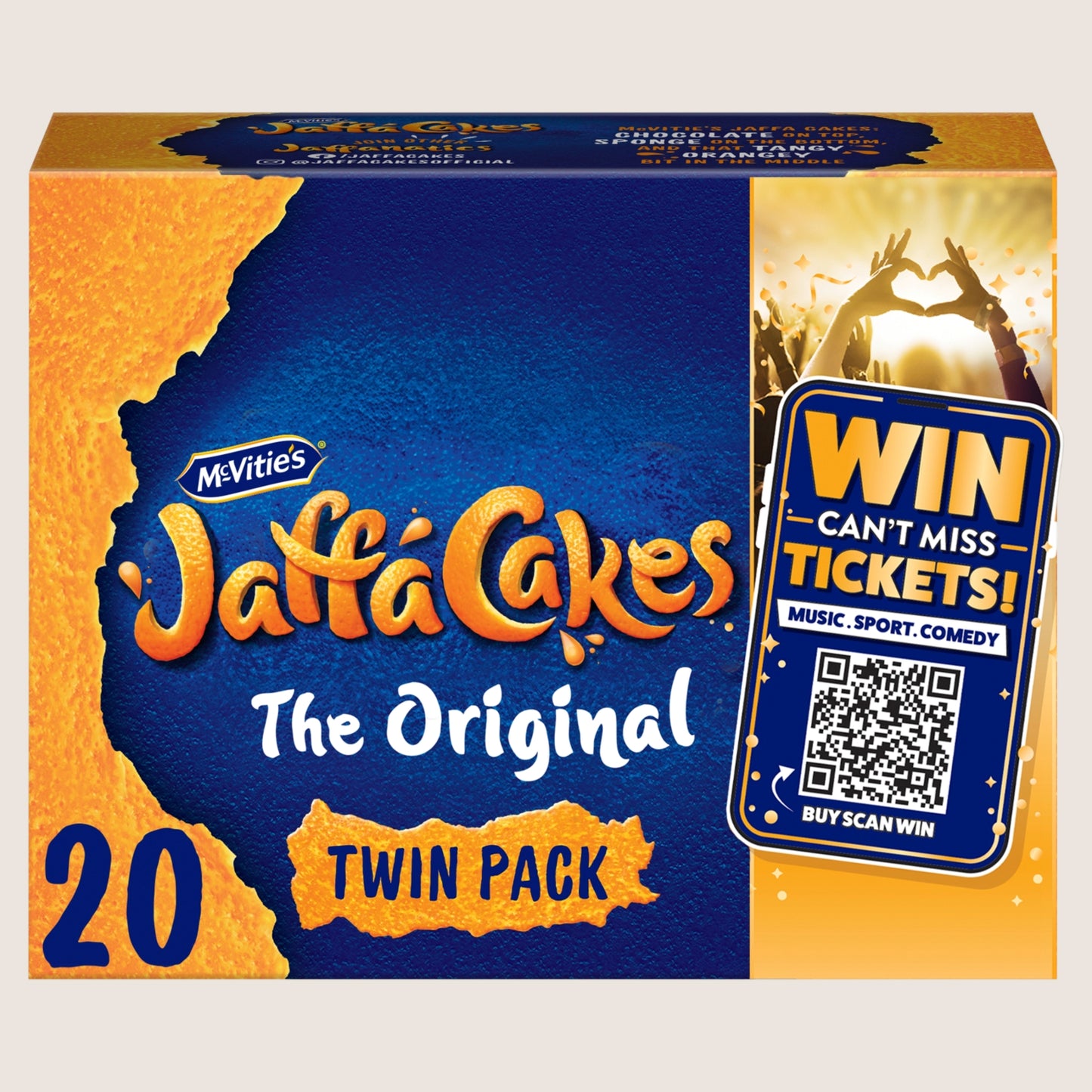 McVitie's Jaffa Cakes Original Chocolate Biscuits 2 x 10 Cakes Chocolate 2 Pack 220g
