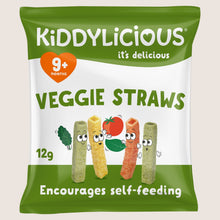 Kiddylicious Veggie Straws 9+ Months No Artificial Additives 12g