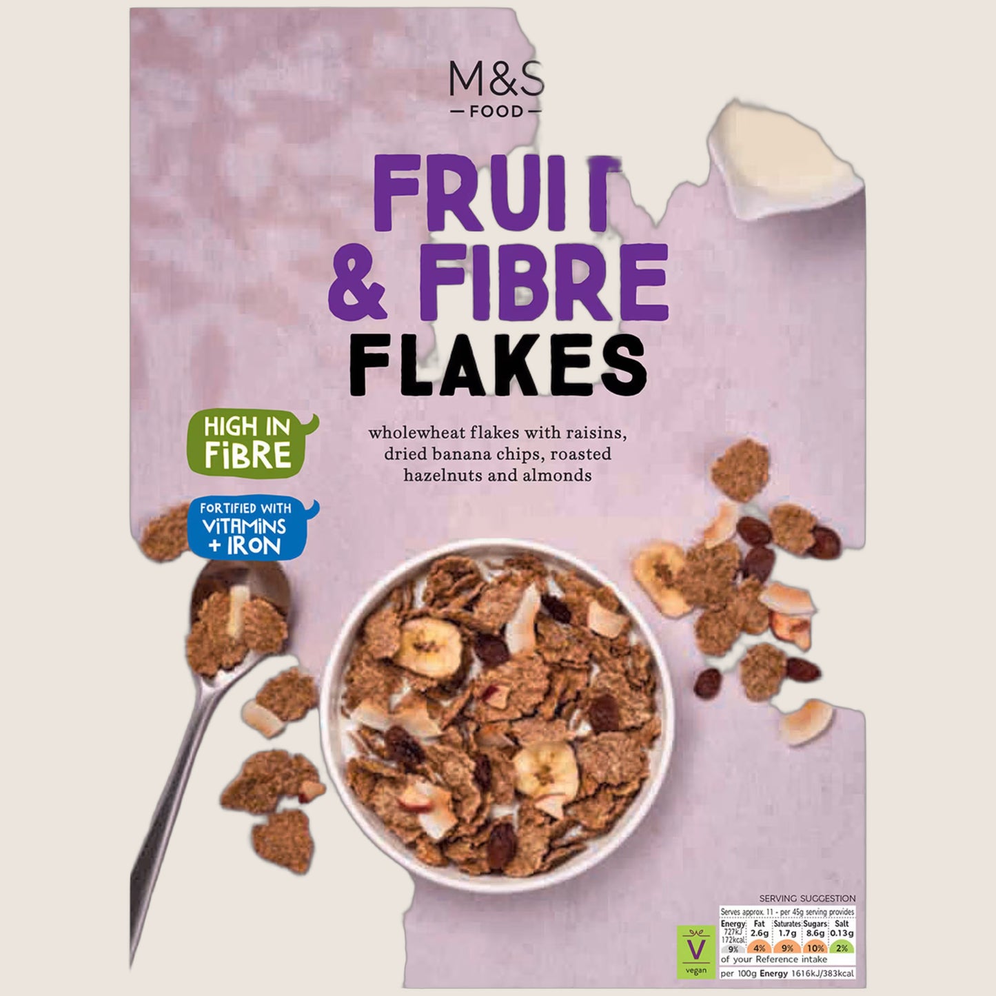 M&S Fruit And Fibre Flakes 500 g