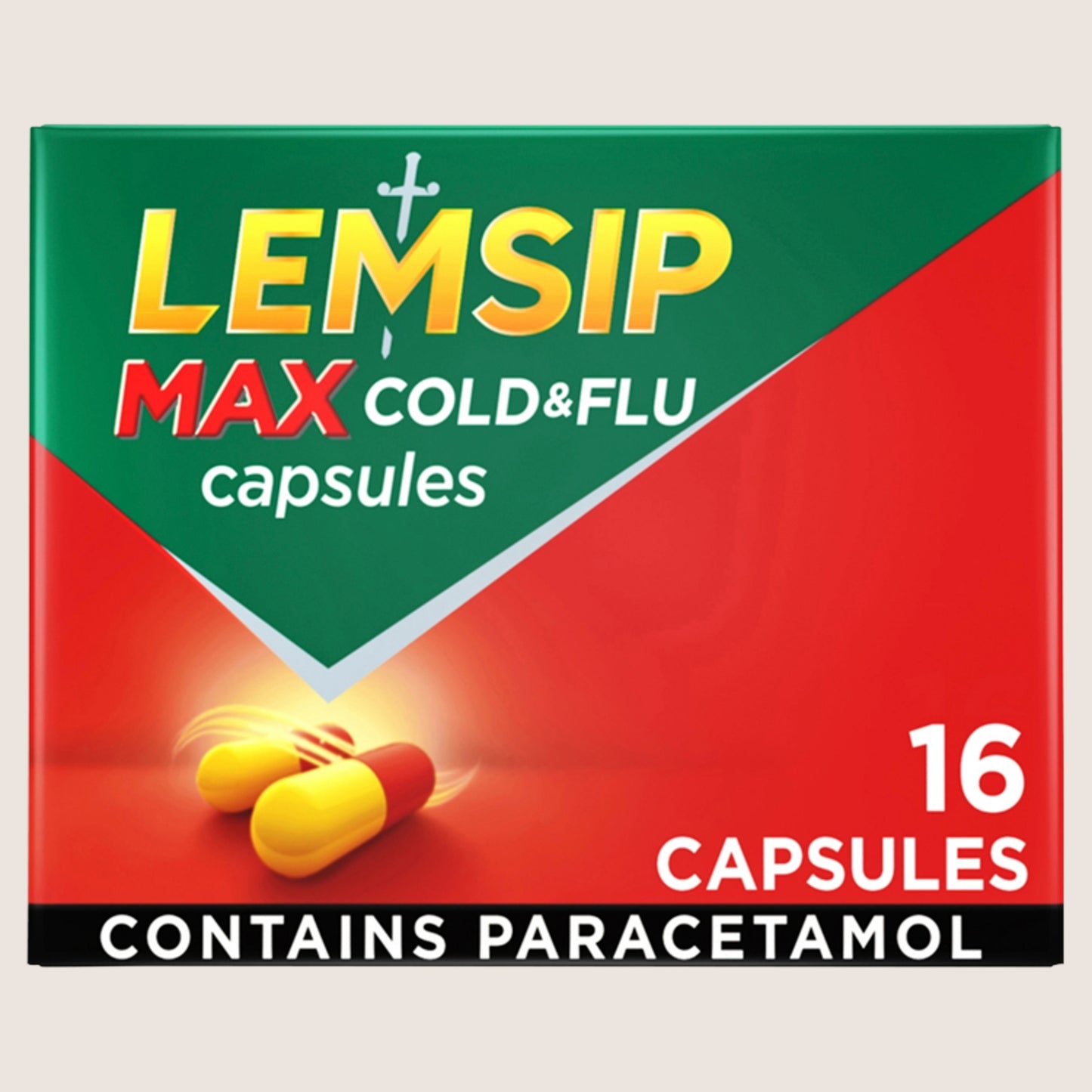 Lemsip Max Cold & Flu 16 Capsules