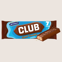 McVitie's McVitie's Club Salted Caramel Flavour Biscuit Bars Free From Artificial Additives 7 x 22g