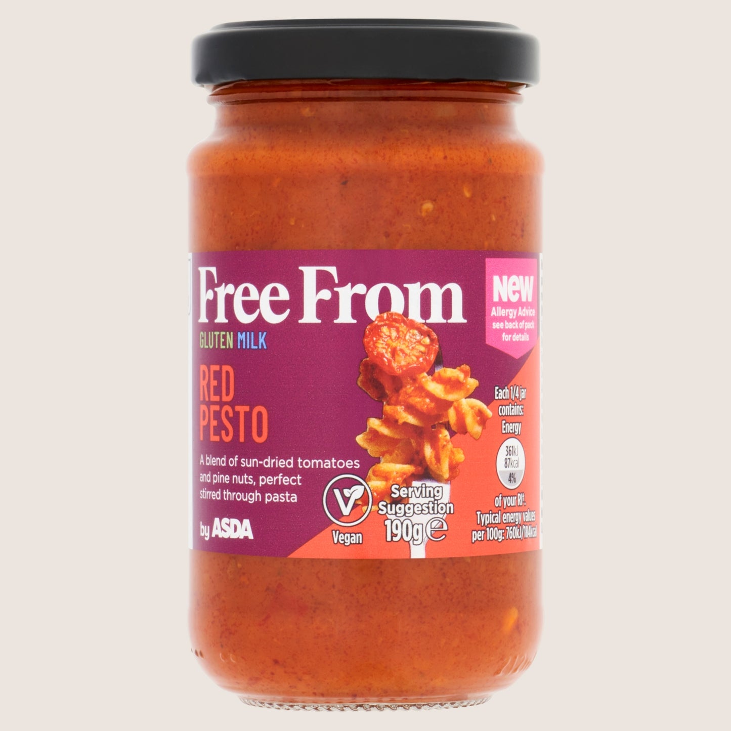 ASDA Free From Free From by Red Pesto Gluten Free 190g