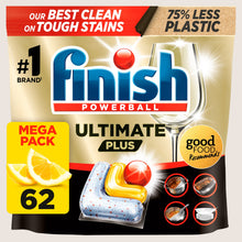Finish Ultimate Plus All In One Dishwasher Tablets Lemon - 62 Tabs