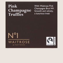 Waitrose No.1 Fairtrade Pink Champagne Truffles Quality Choice 120G