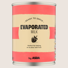 ASDA Evaporated Milk No Artificial Additives 410g