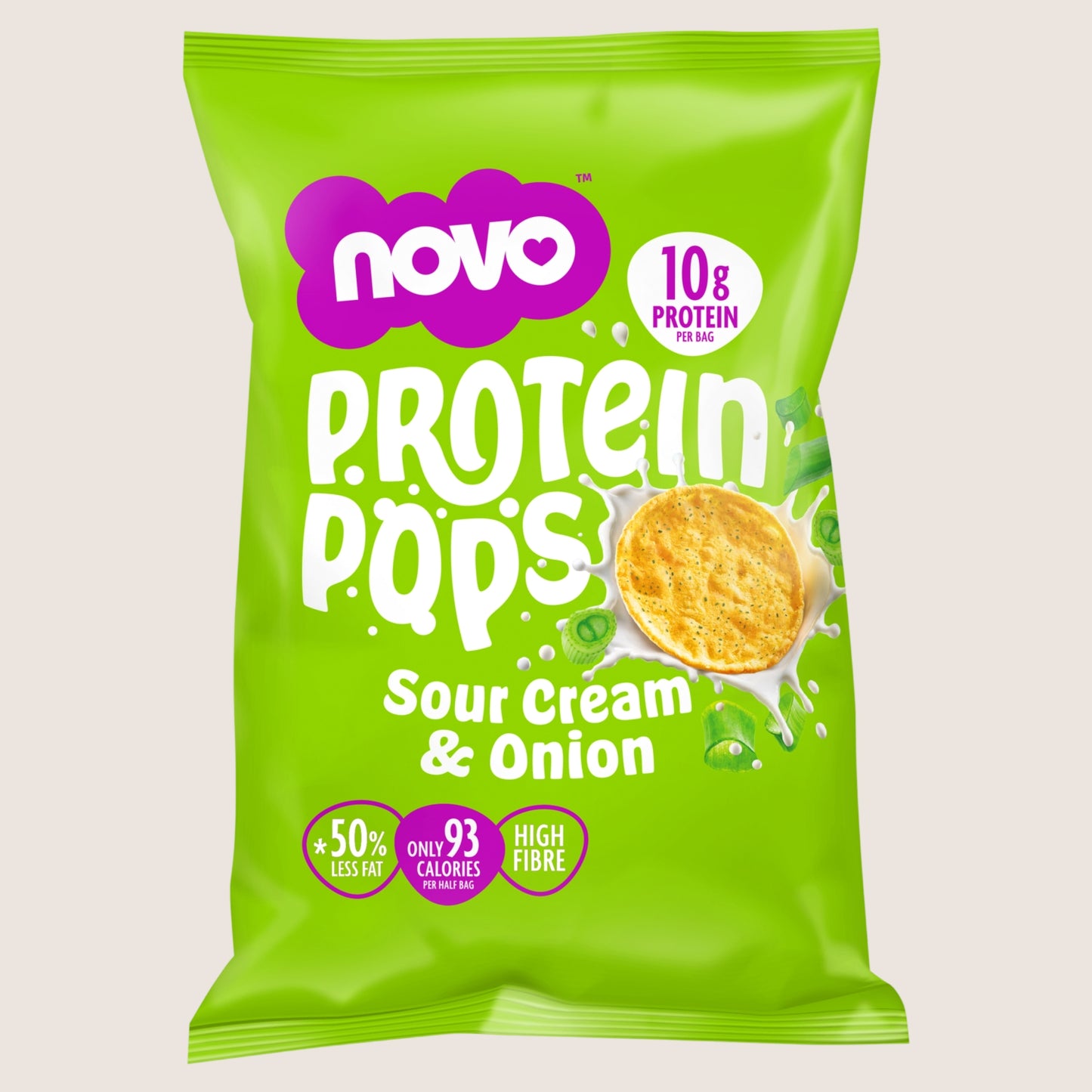 Novo Protein Pops Sour Cream and Onion Protein 45g