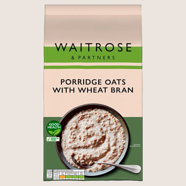 Waitrose Porridge Oats with Wheatbran Morning Energy 1KG