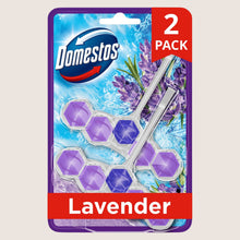 Domestos Power 5 Lavender Toilet Rim Blocks 2x 50 g