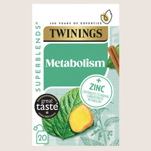 Twinings Superblends Metabolism Peppermint & Spiced Green Tea 20 Tea Bags Vegan Friendly 40g