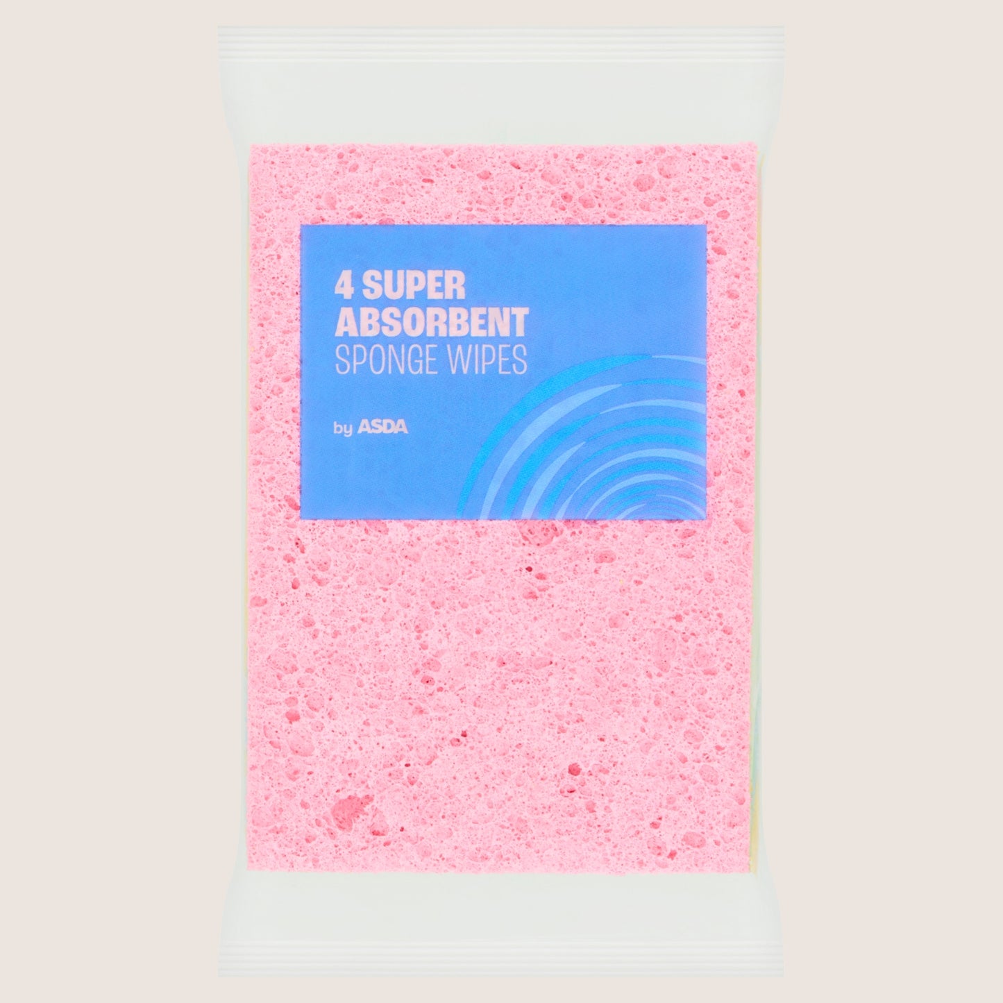 ASDA 4 Super Absorbent Sponge Wipes