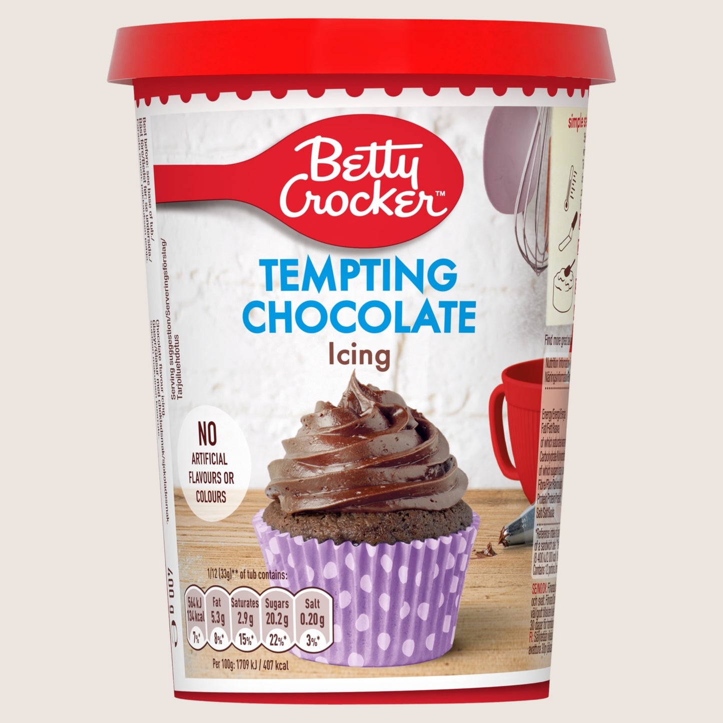 Betty Crocker Tempting Chocolate Icing Premium Quality 400g