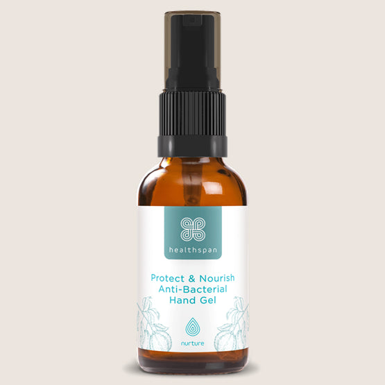 Healthspan Protect & Nourish Anti−Bacterial Gel 50ml