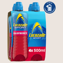 Lucozade Sport Drink Raspberry Refreshing 4 x 500ml