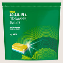 ASDA All in 1 Citrus Dishwasher Tablets 40 x () 14g