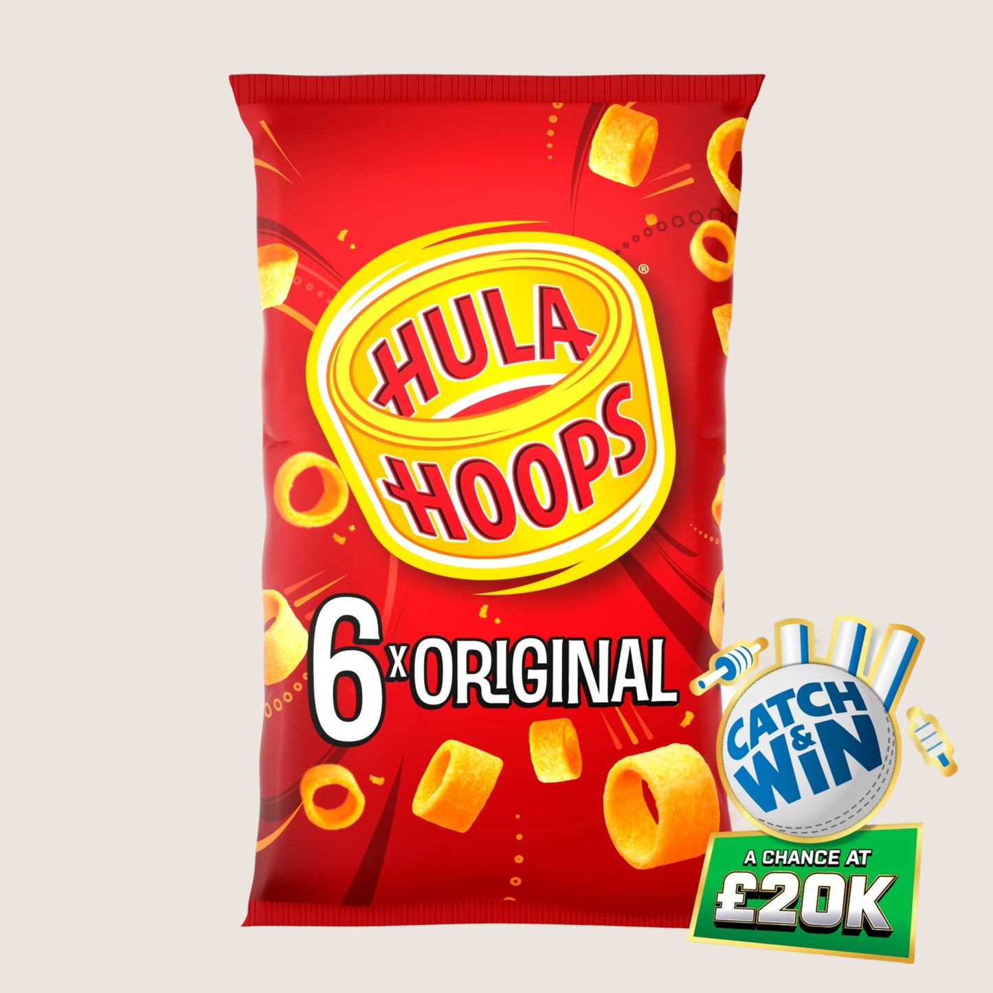 Hula Hoops Original Crisps No Artificial Additives 6 Pack