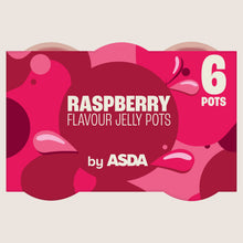 ASDA Raspberry Flavour Jelly Pots No Added Sugar 6 x 120g