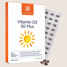 Healthspan Vitamin D3 50 Plus 180 capsules
