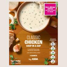 ASDA Classic Chicken Soup in a Cup No Artificial Additives 4 x 28g