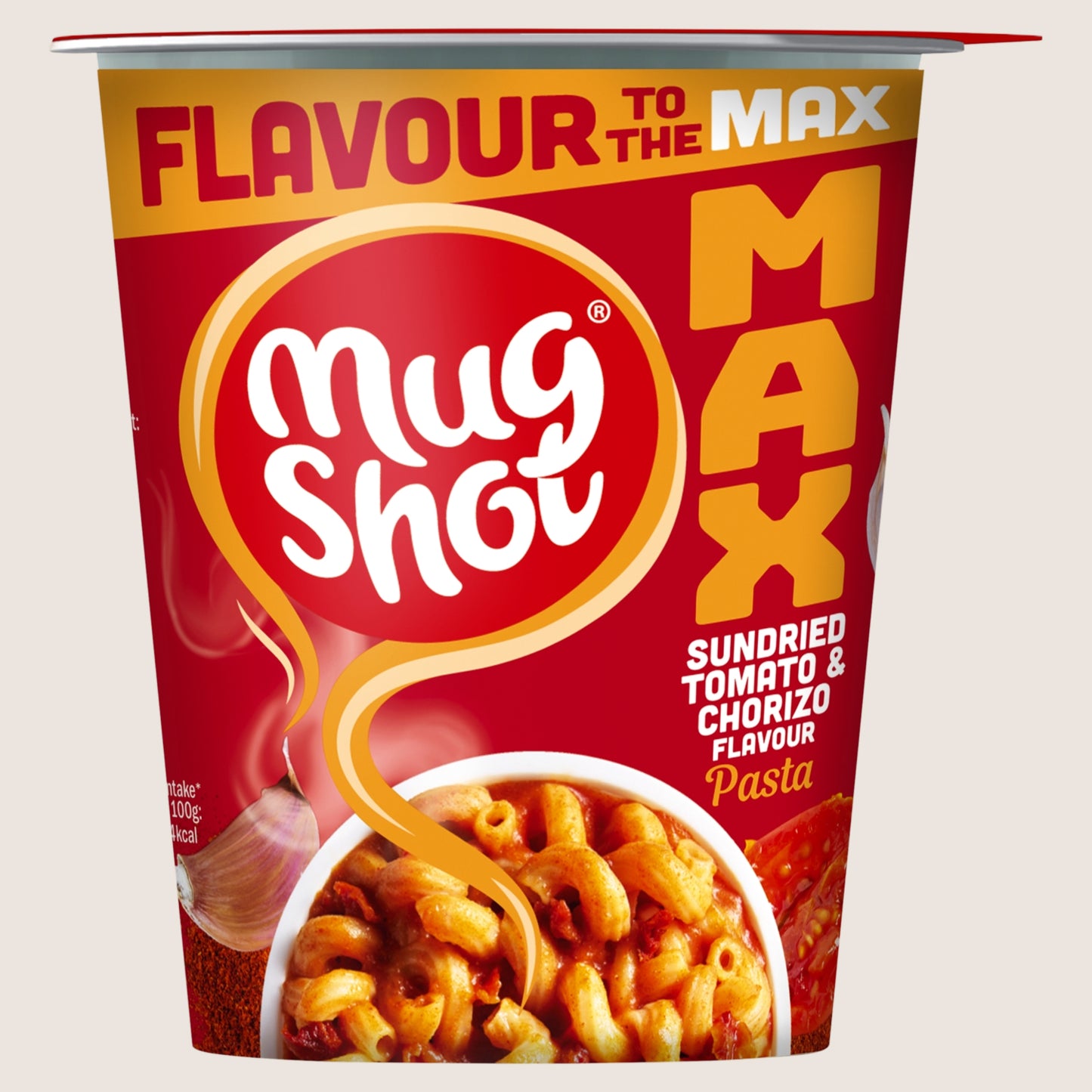 Mug Shot Max Sundried Tomato & Chorizo Flavour Pasta Extra Spicy 68g