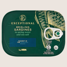Exceptional by ASDA Exceptional Brisling Sardines and Sea Salt In Spring Water 105g