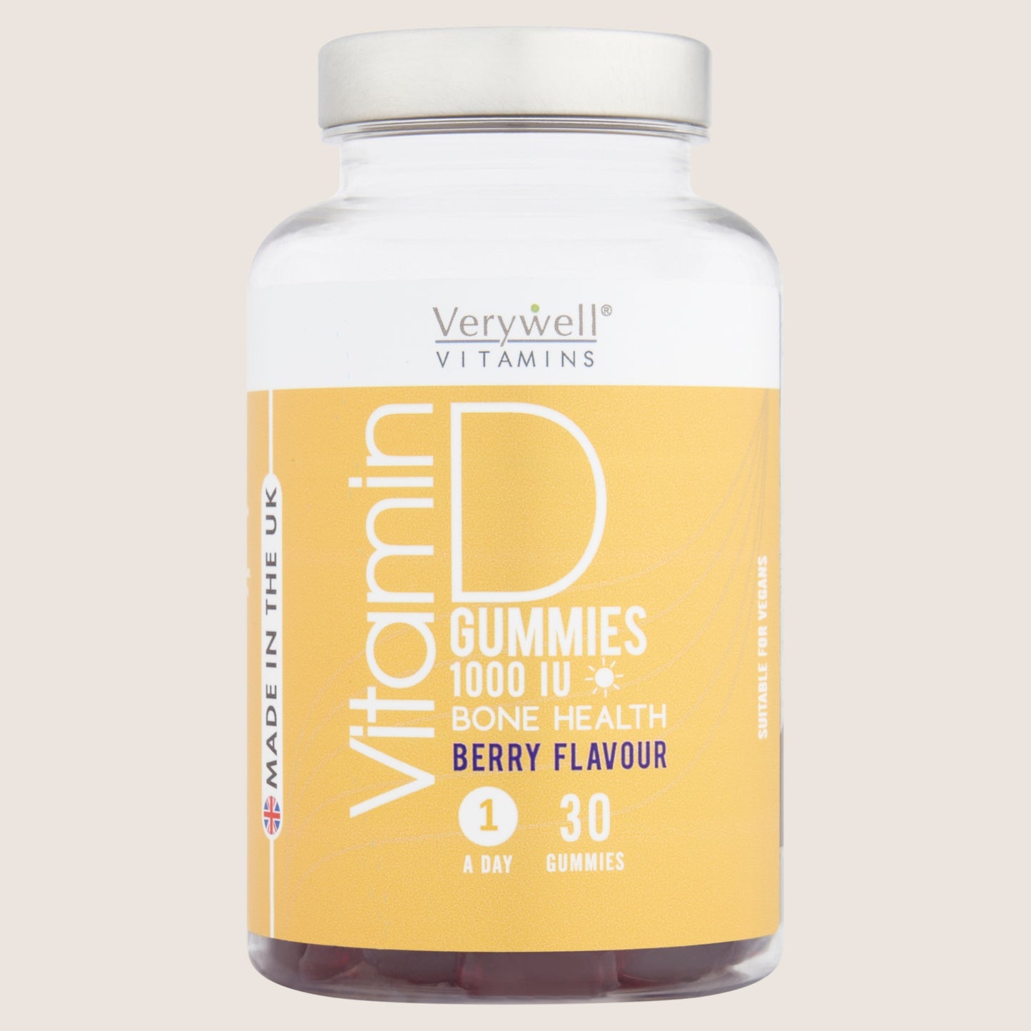 Verywell Vitamin D Berry Flavour 30 Gummies