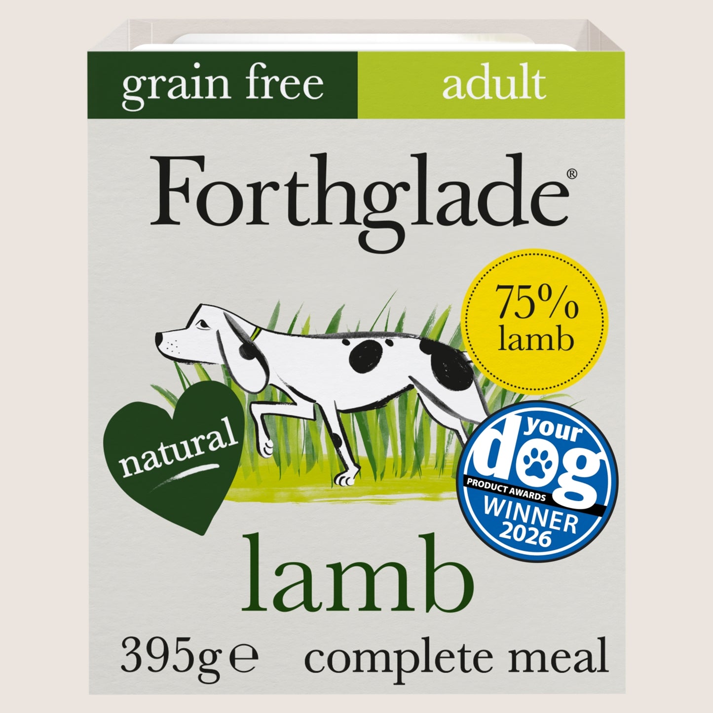 Forthglade Lamb with Butternut Squash & Vegetables Complete Meal Adult 1 yr+ Hypoallergenic 395g