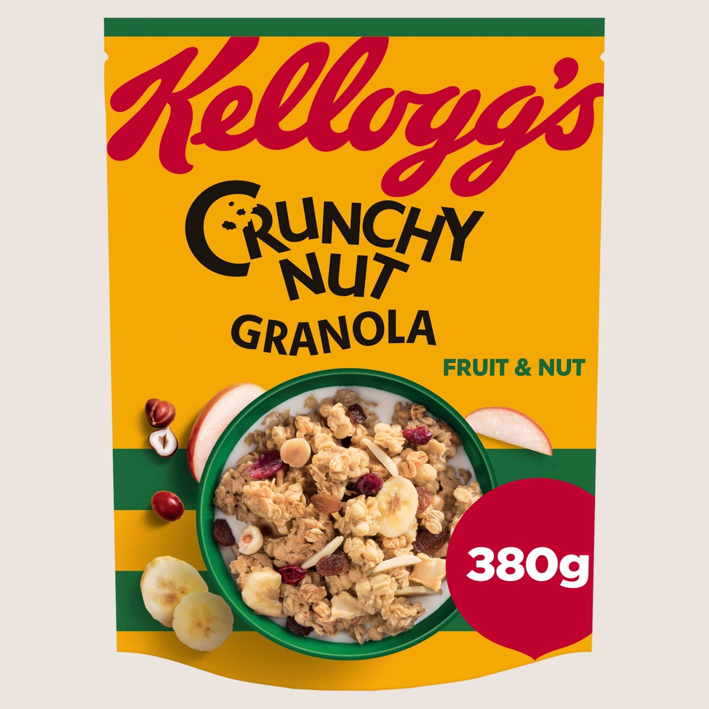 Kellogg's Crunchy Nut Fruit & Nuts Breakfast Granola Vitamin Fortified 380g