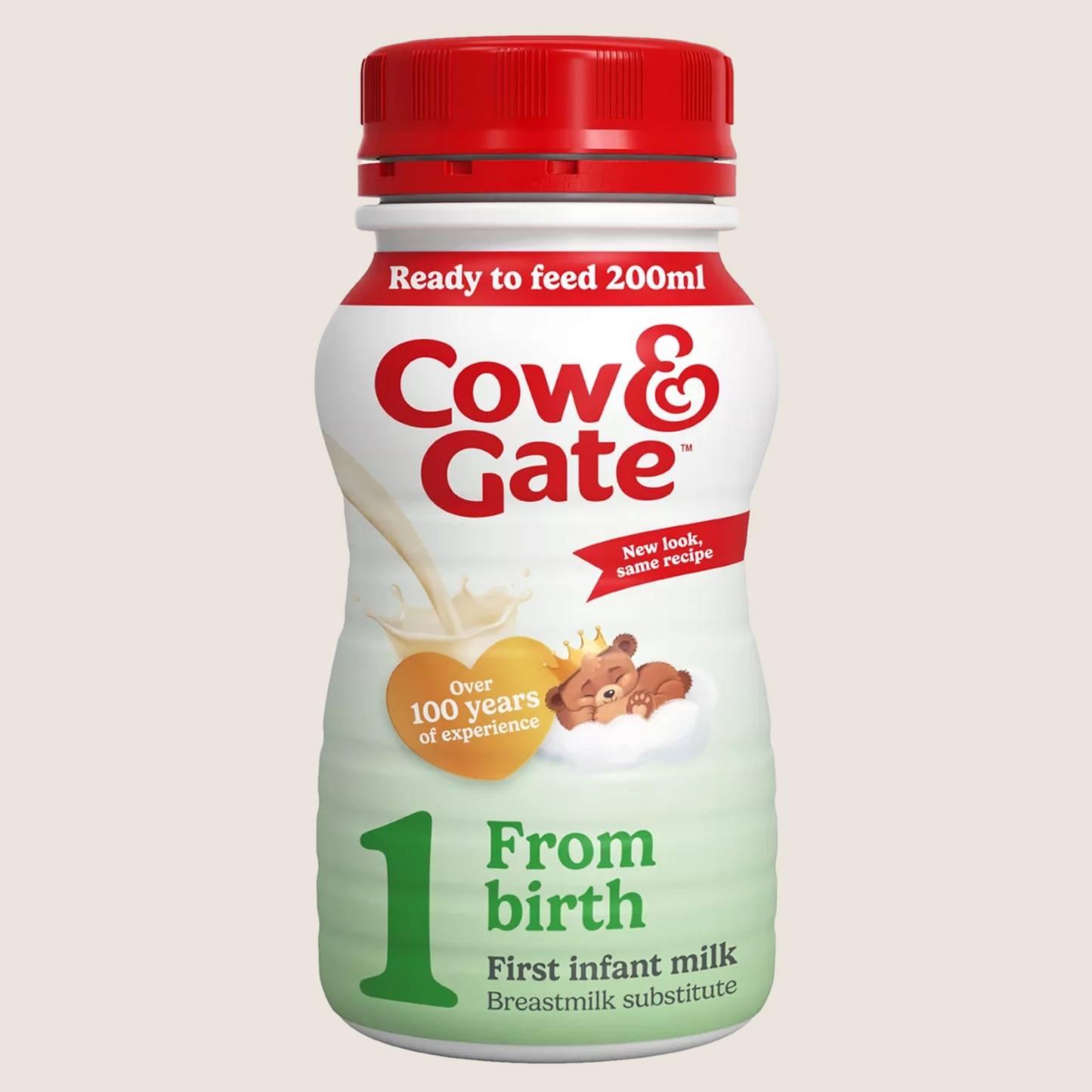Cow & Gate 1 First Infant Baby Milk Liquid Formula Ready to Feed From Birth Suitable from Birth 200ml
