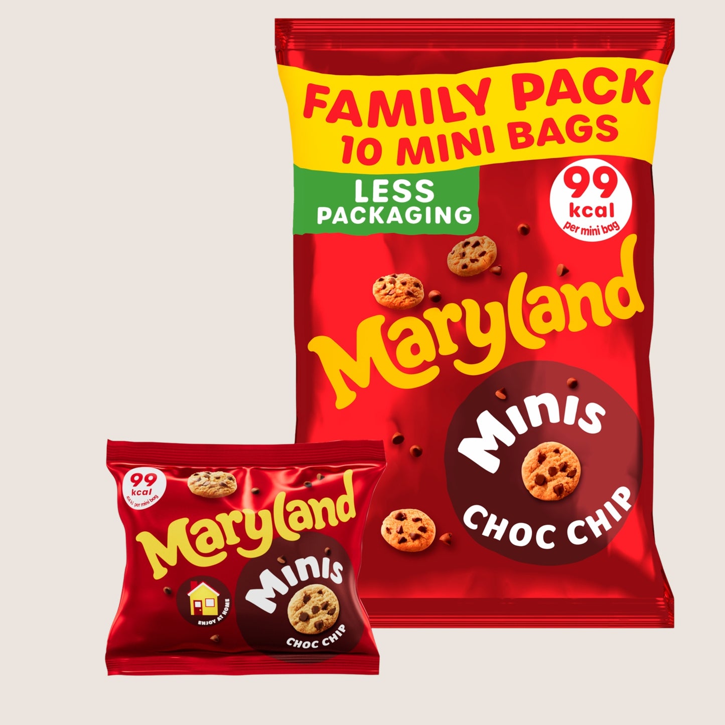 Maryland Cookies Minis Chocolate Chip 10 Multipacks Chocolate