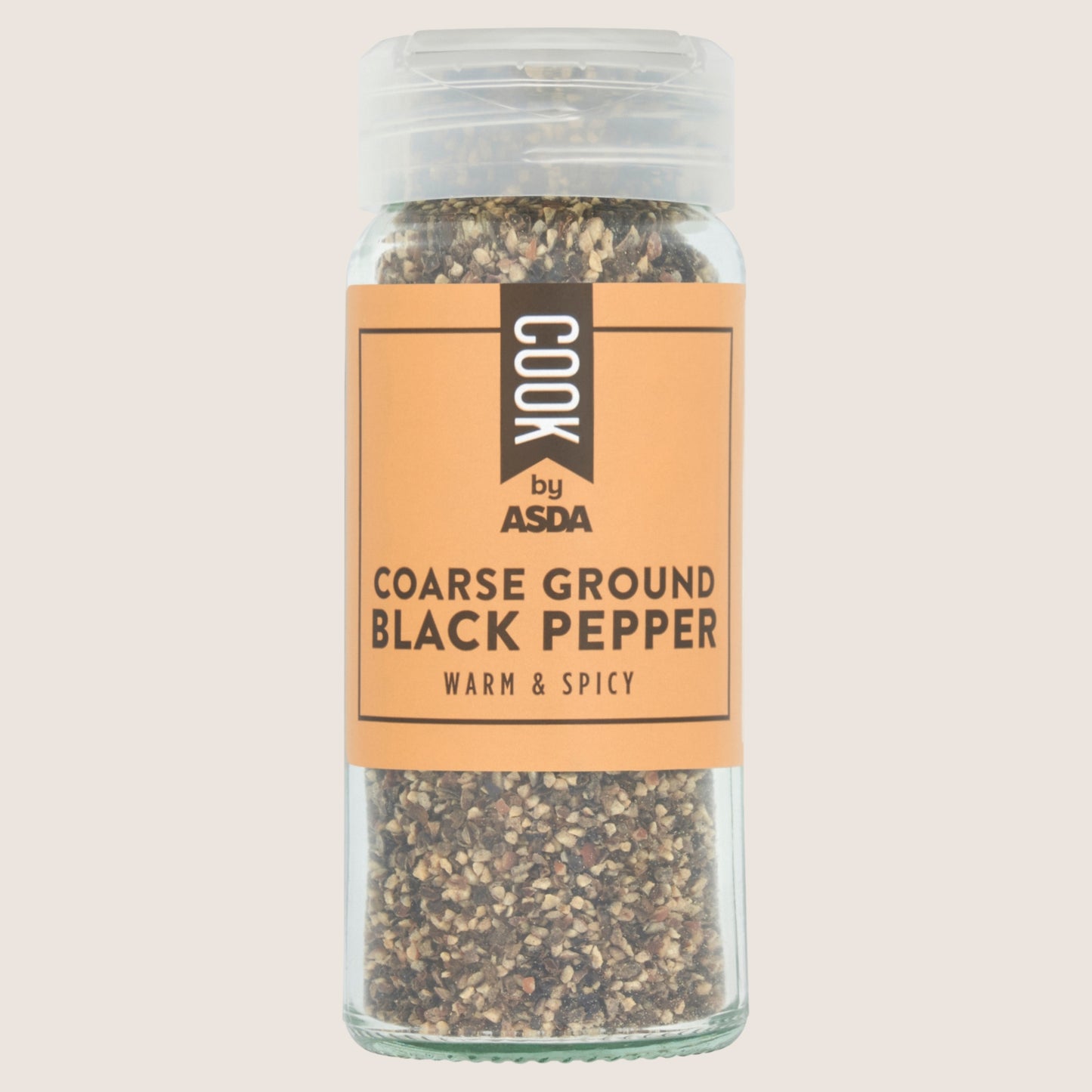 Cook by ASDA Cook Coarse Ground Black Pepper No Artificial Additives 45g