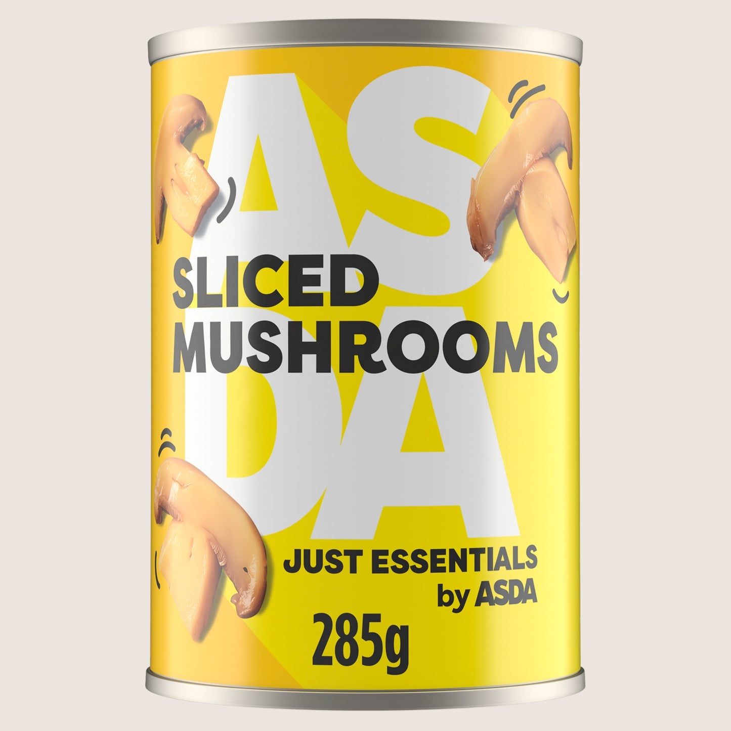 JUST ESSENTIALS by ASDA Just Essentials Sliced Mushrooms Cupboard Essential 285g