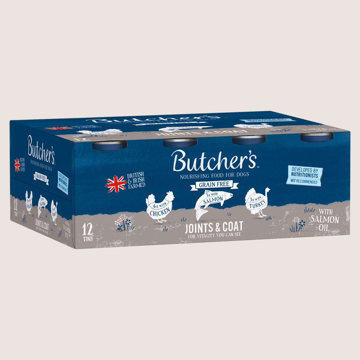 Butcher's Joints & Coat Dog Food Tins Grain Free 12 x 390g