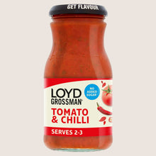 Loyd Grossman No Added Sugar Tomato & Chilli Pasta Sauce No Added Sugar 350g