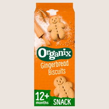 Organix Gingerbread Men Biscuits Toddler Snacks 12 months+ Free From Artificial Additives 135g