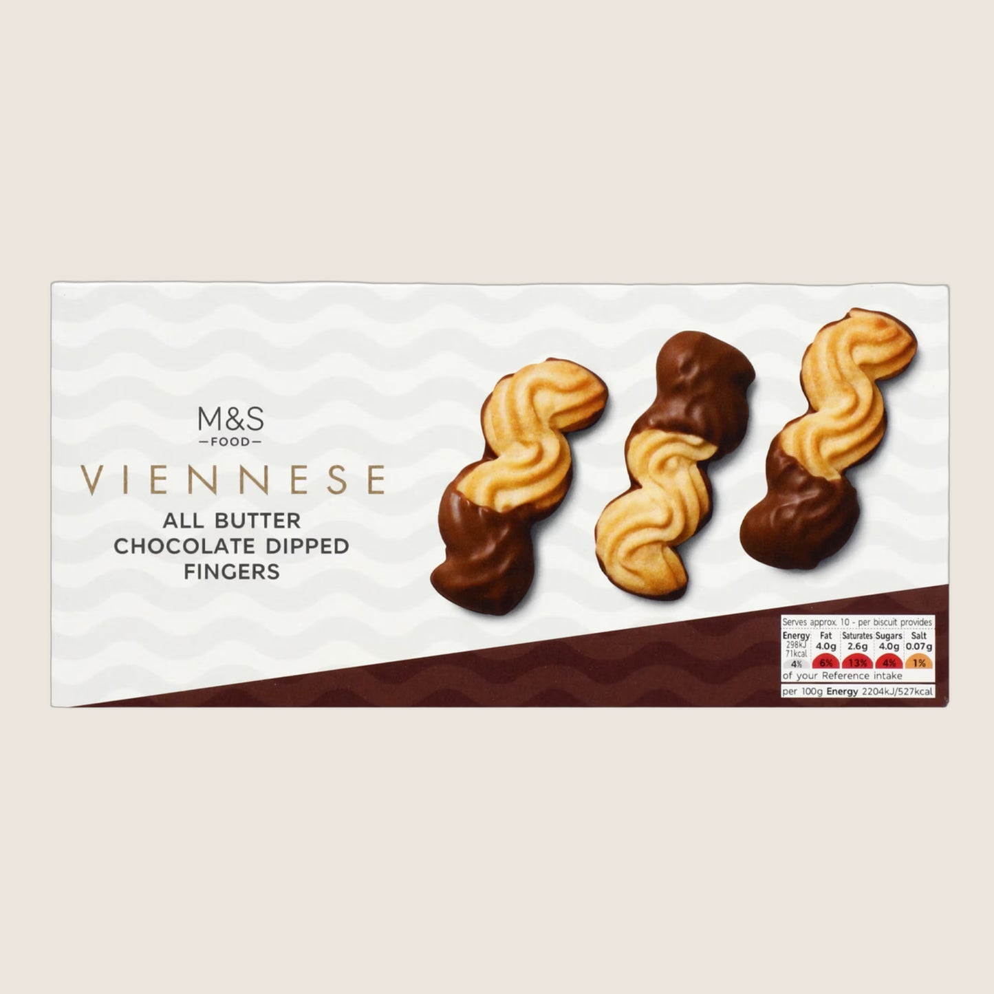 M&S All Butter Viennese Milk Chocolate Dipped Fingers All Butter Recipe 135 g