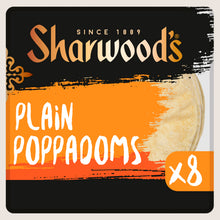 Sharwood's 8 Plain Poppadoms No Artificial Additives