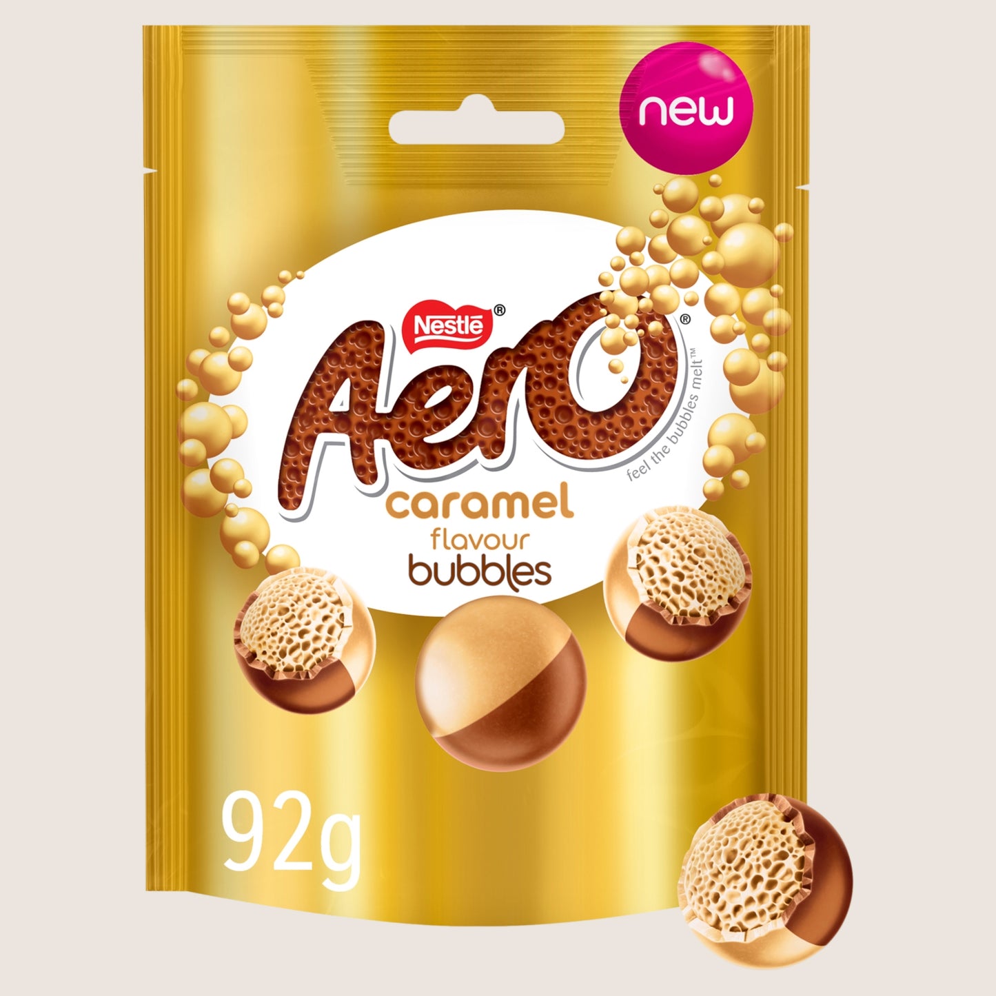 Aero Bubbles Caramel Flavour Chocolate Sharing Bag 92g