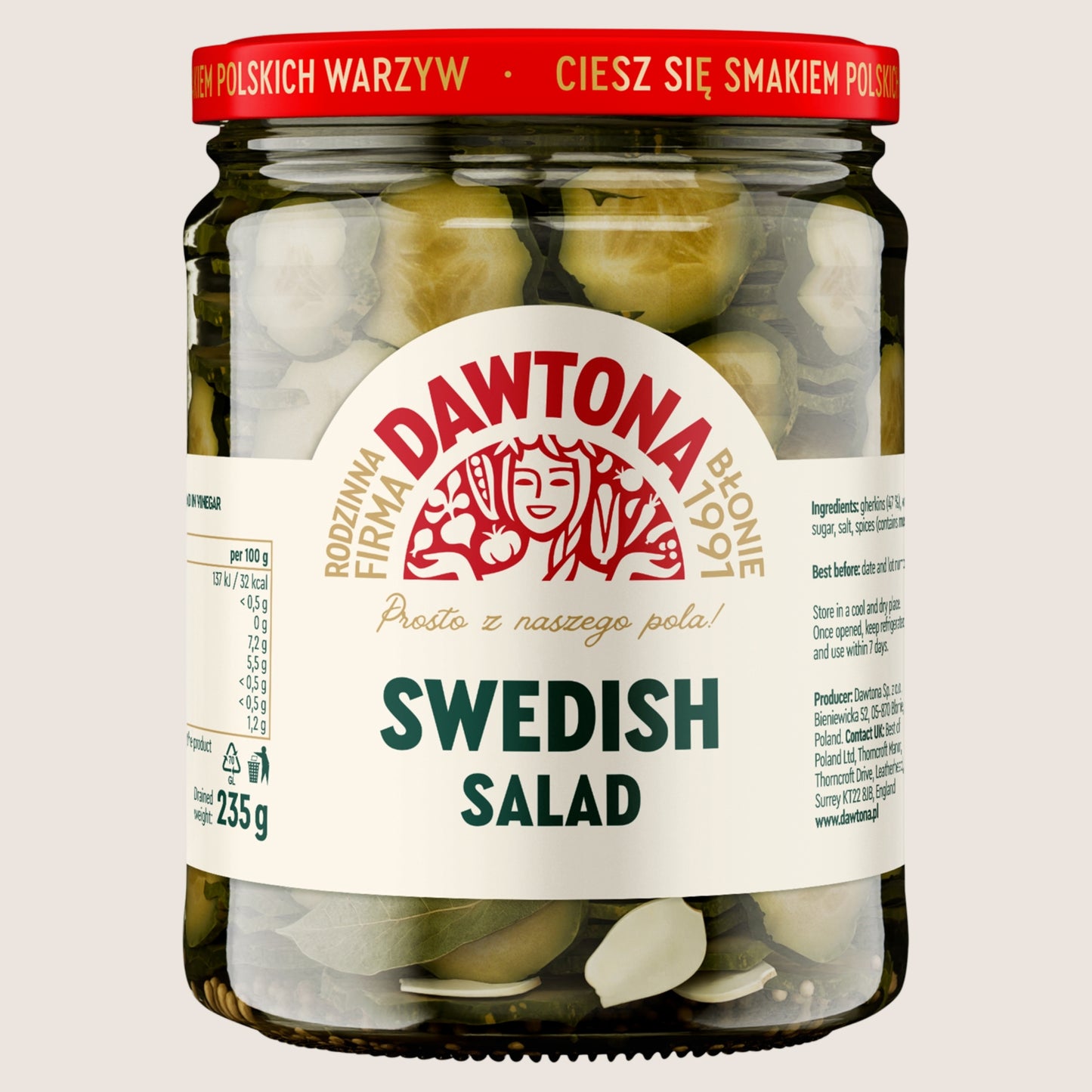 Dawtona Swedish Salad No Artificial Additives 500g